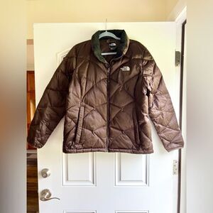 The North Face 550 Down Puffer Jacket Size XL Chocolate Brown